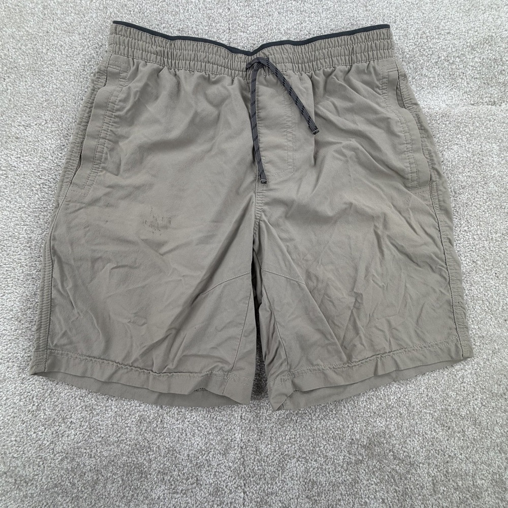 Kuhl Shorts Mens Small Tan Stretch Kruiser Elastic Waist‎ Zip Pockets Hiking 4